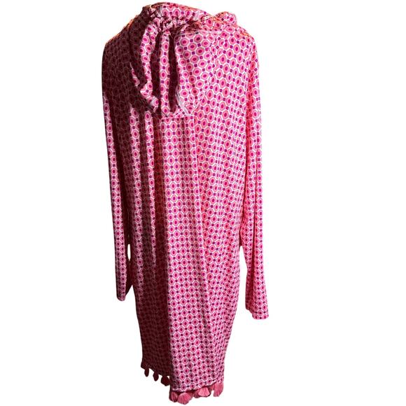 Cabana Life Coral Gables Hooded Cover Up, Plus Size 3X - Picture 5 of 12